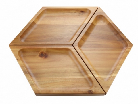 Acacia party appetizer tray